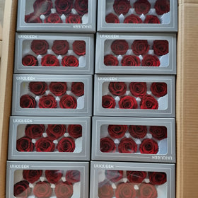 Factory Wholesale 4-5cm Real Touch Sub-quality Long Lasting Life Eternal Flower Heads Forever Preserved Roses