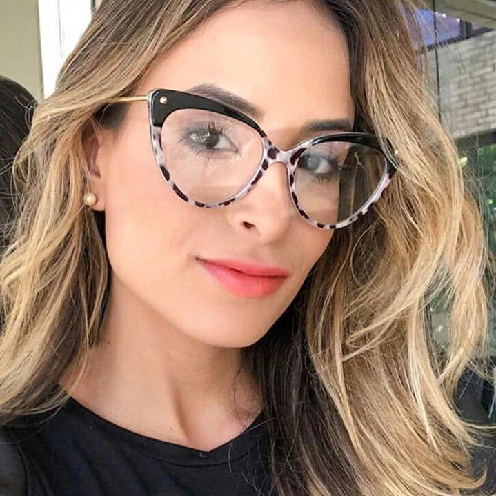 New Brand Ladies Glasses Soft Feel Tr90 Optic Eyewear Blue Light Blocking Eyeglass Frames