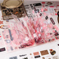 20 Sheets Per Pack Salt Style Cut Film Handbook Sticker Book Creative PET Decorative Sticker Book