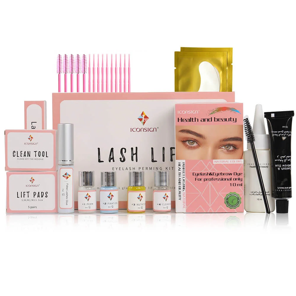 Professional Iconsign Lashlift and Tint Kit Including Tools Semi Permanent Lash Tint