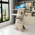 Standing Table Wooden Sit Stand Desk Foldable Furniture Panel Height Adjustable for Home Hotel Coffee Bar Furniture OEM