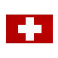 Ready to Ship 100% Polyester 3x5ft Stock Red White Cross Swiss Switzerland Flag