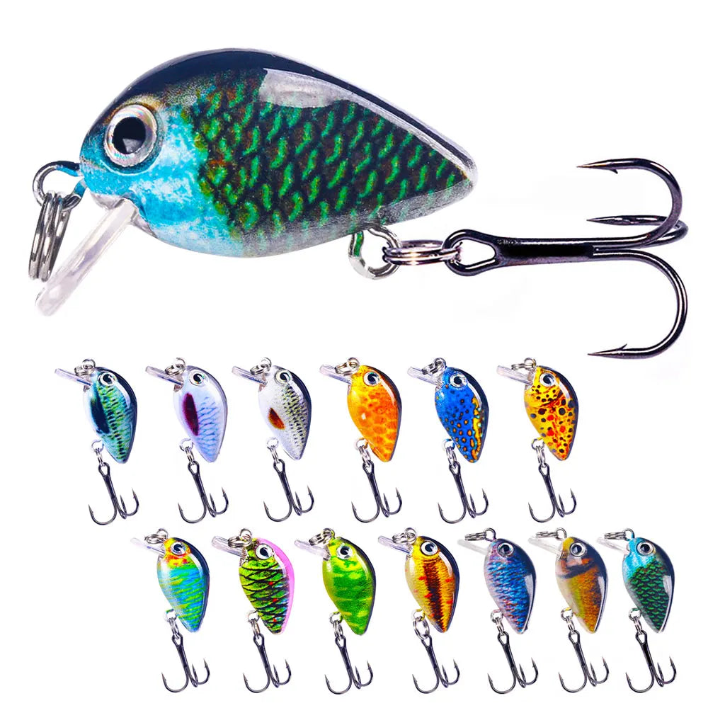 Wholesale 2.5cm 1.5g Small Floating Hard Baits Mini Crankbait Fishing Lure