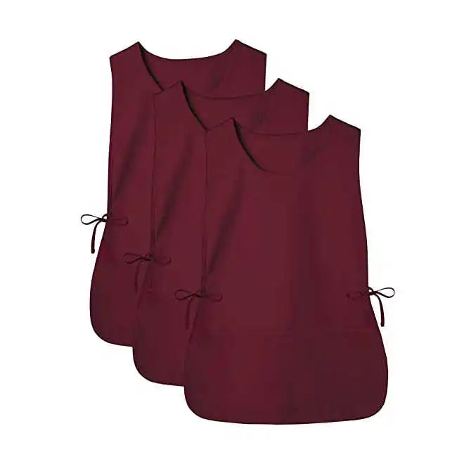 Unisex Double-Sided Cobbler Apron with Pockets Wholesale for Cleaning Smock Cooking Hospital Nurse Woven Fabric
