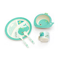 Cute Cartoon BPA Free Bamboo Fiber Melamine Children Kids Dinnerware Set Dinner Plate Tableware Set