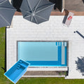 US Ships in 3 Days Small Size 14ft Outdoor Family Frp Fiberglass Buy a Rectangular Adult Plunge Pools Swimming Outdoor