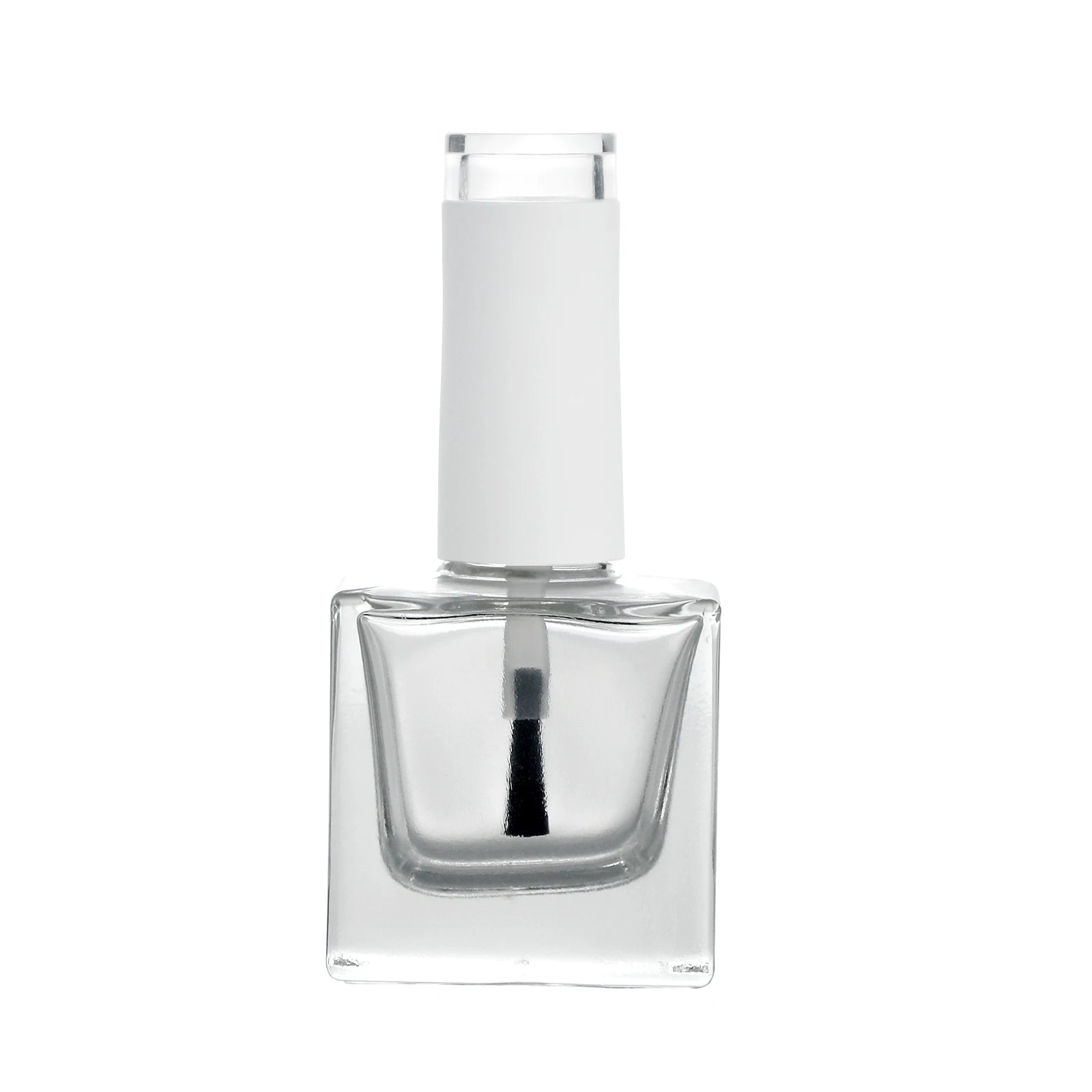 Factory OEM Custom Wholesale Transparent 18ml Nail Gel Square Nail Polish Bottle Logo Printing With Cap