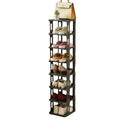 7-Tier Plastic Stackable Shoe Rack Expandable Adjustable Shoe Shelf Storage Organizer