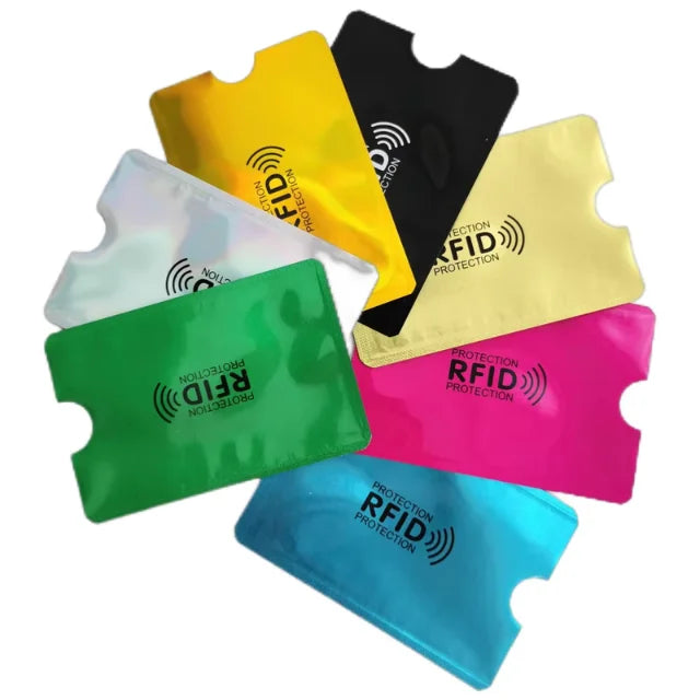 Anti Scan ID Credit Card Holder Card Protector Sleeve RFID Card Blocking Sleeves ATM Anti-skimming Rfid Blocking Sleeve