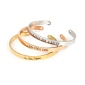 HOT Custom Name 14k Gold Plated Bracelets Engraved Logo Ladies Men Jewelry Cuff Bracelets Bangles Women Stainless Steel Jewelry