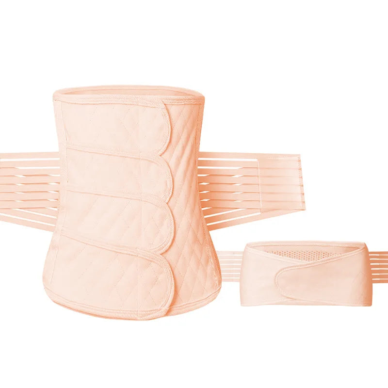 2 1 Thick Postpartum Support Recovery Pelvis Belt Breathable Firm Control Body Shaper Postnatal Belly Wrap Waist + Thigh Trimmer