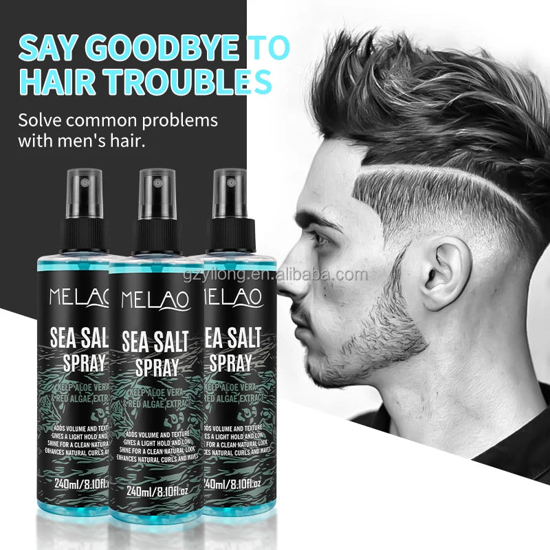 Private Label Sea Salt Spray for Hair Fast Drying Texturizing Volumizing Natural Based Sea Salt Spray Men