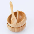 Eco Friendly Natural Bamboo Cosmetic Mini Beauty DIY Facial Cream Mixing Bowl With Bamboo Spoon