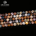 JD GEMS 4/6/8/10mm Natural Pietersite Stone Beads Round Loose Peter Stone Beads for DIY Jewelry Making