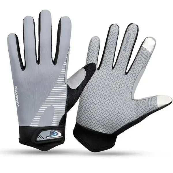 Summer Outdoor Sunscreen UV Non-slip Touch Screen Cycling Gloves for Man