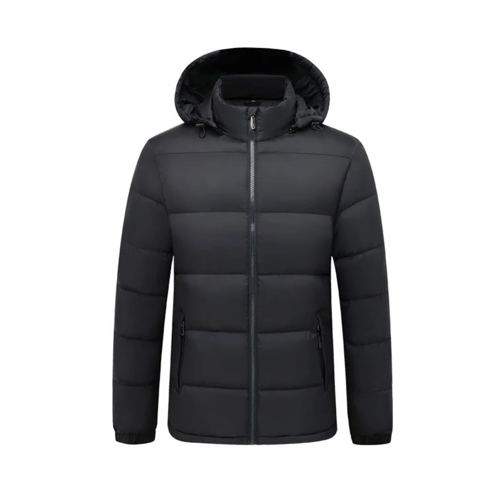 Factory Supply Winter Jacket Trending High Street Mens Winter Bomber Jacket Padded Down Coat Mandarin Collar Plain Dyed