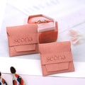 High End Luxury Microfiber Jewelry Envelope Pouch Custom Emboss Printing Custom Color & Size Earring Ring Jewelry Bag