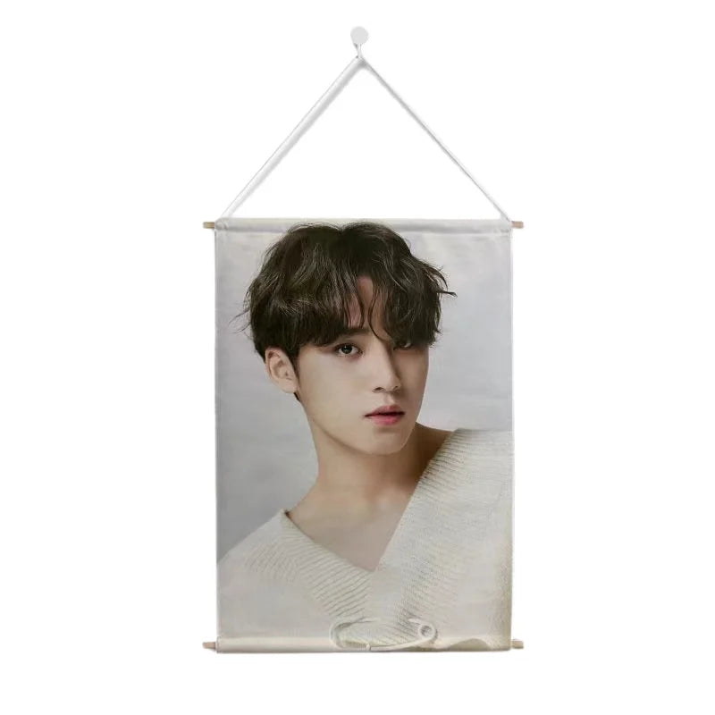 Hot Sale Decorative Cotton Canvas Hanging Scroll Banner for Party Display Accessories