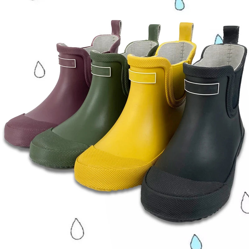 Custom Kids Chelsea Boots Fashion Waterproof Wellington Gum Rain Boot for Toddlers for Rainy Seasons-Summer and Autumn