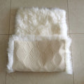IRWOODS C-110 Australian Wool High-Pile Extra Thick Modern Plush Fur Sheepskin Rug Grade Suede Backed Durable Eco-Friendly Easy