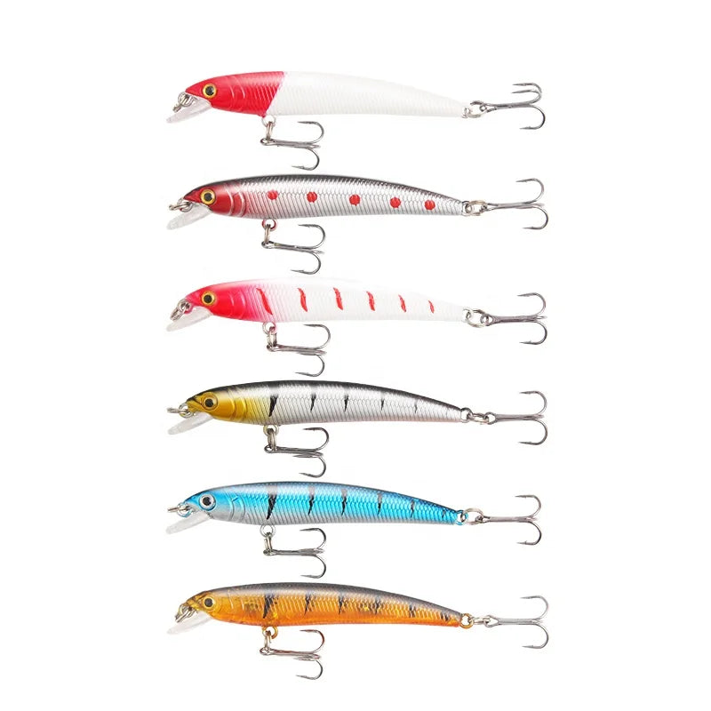 SINKING Hard Baits Minnow 7cm/4.6g Buzzer Bait Fishing Lure Artificial Plastic Fishing Bait