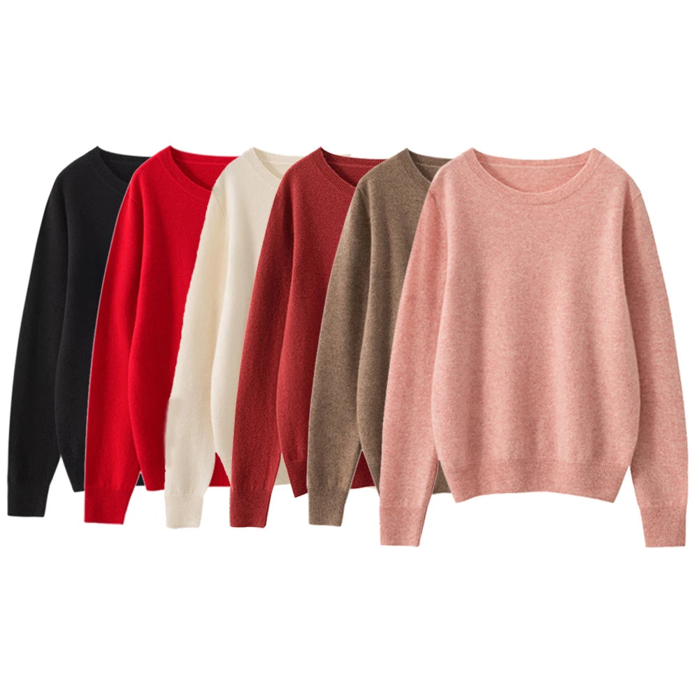 Custom OEM & ODM Logo Sweater Women Design Knitwear Ladies  Knitted Girls Pullover Winter Knit Top Women Sweaters