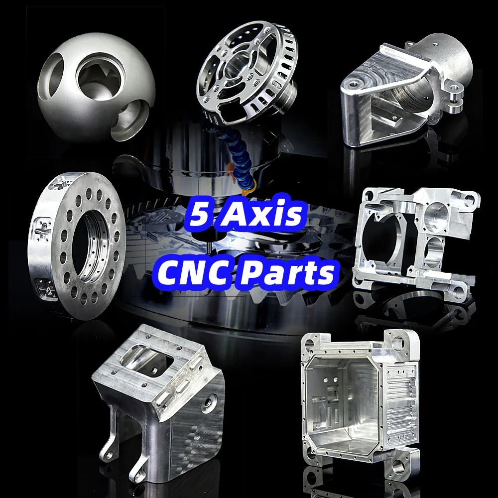 Cnc Machining Services Metal Manufacturer Oem Lathe Prototype Anod 5 Axis Part Made Aluminium Brass Steel Cnc Processing