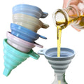 BPA Free Silicone Collapsible Funnel With Hanger Kitchen Accessories Gadget Silicone Funnel
