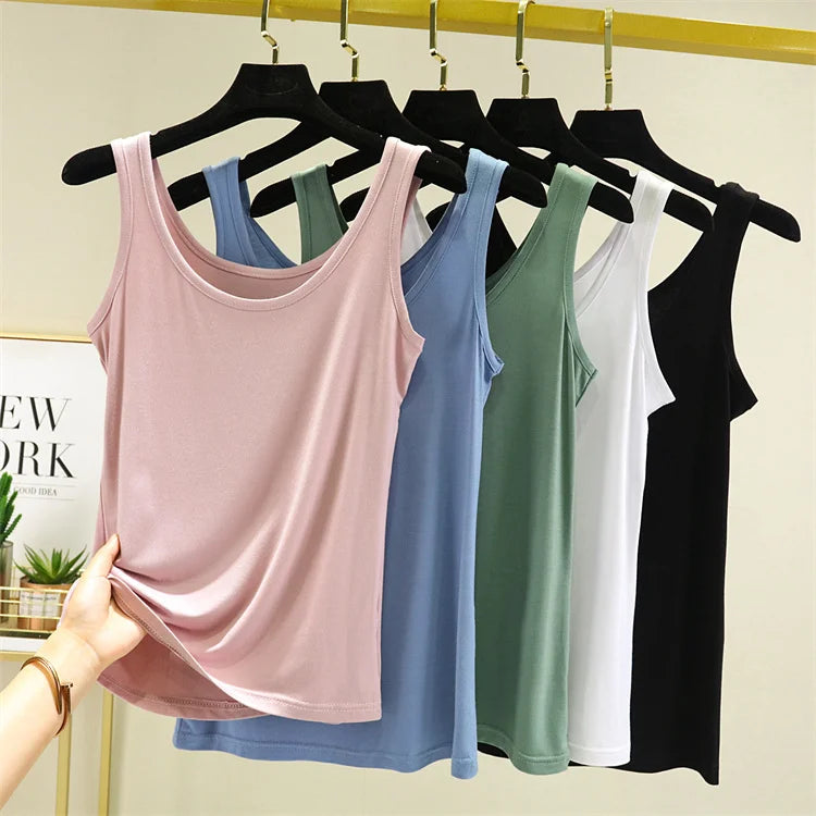 OEM/ODM Womens Soft Camisole Stretch Casual Solid Womens tank Tops Workout