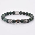 Factory Prices Beautiful High Polished Vintage Beaded Jewelry Men's Stainless Steel Bead Elastic Diamond Customizable Bracelet