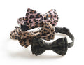 Classic Pattern Leopard Printed Bell Custom Pattern and Logo Cat Bow Tie Collar