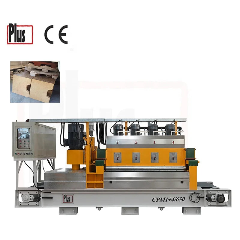 1+6 6 Head Line Polish Machine 6 Head Polishing Machine for Concrete Block Concrete Block Polishing Machine