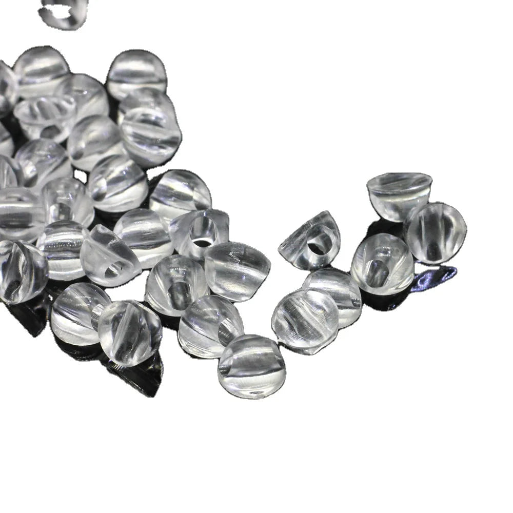 Plastic White Hairdressing Tool Connector Elastic Paste Buckles for DIY Hair Band Tie Circle Bow Jewelry Making