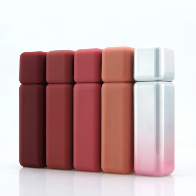 New Arrival Frosted Empty Lip Gloss Tube Lip Glaze Container 5ml Lip Gloss Tube with Brush MegaBDM