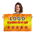 Custom Flags Polyester with logo Car Flag Football Team Printed Customized Car Mirror Cover Flag