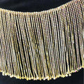 S252 Wholesale Fashion Diamante Rhinestone Cup Chain Crystal Rhinestone Fringe Tassel Chain Trim Decoration Motif Rhinestones
