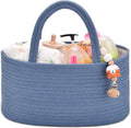 Hot Sale New Design Foldable Eco-Friendly 100% Cotton Baby Rope Diaper Caddy Organizer for Nursery Storage & Car Use