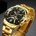 Fashion Mens Stainless Steel Watches Luxury Men Sports Quartz Wrist Watch Male Business Casual Watch Relogio Masculino