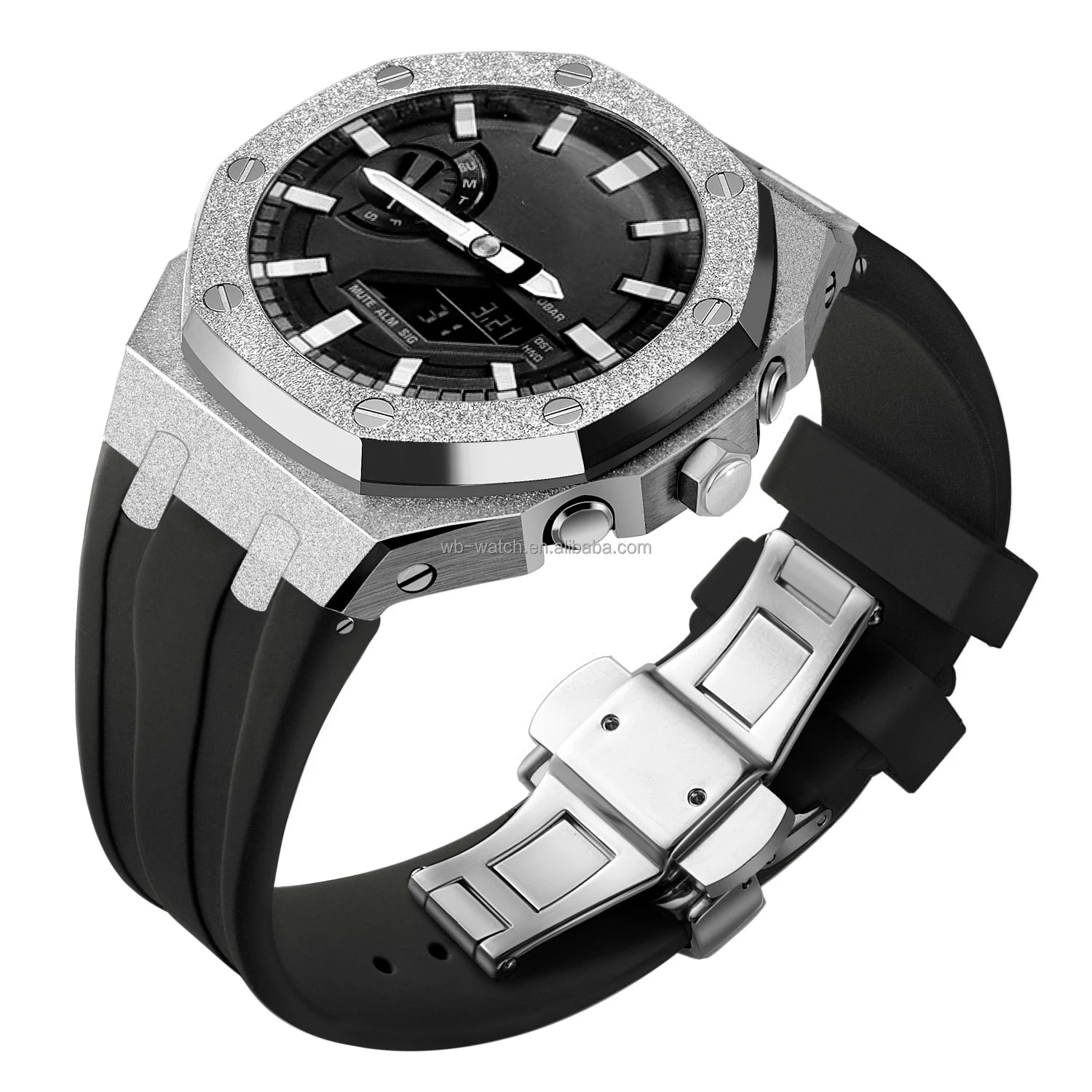 High End Custom G Shock Ga 2100 Watch Accessories Diy Mod Kit Ga2100 Watch Frosted Bezel for Casiaok G Shock Ga-2100 Watch Parts