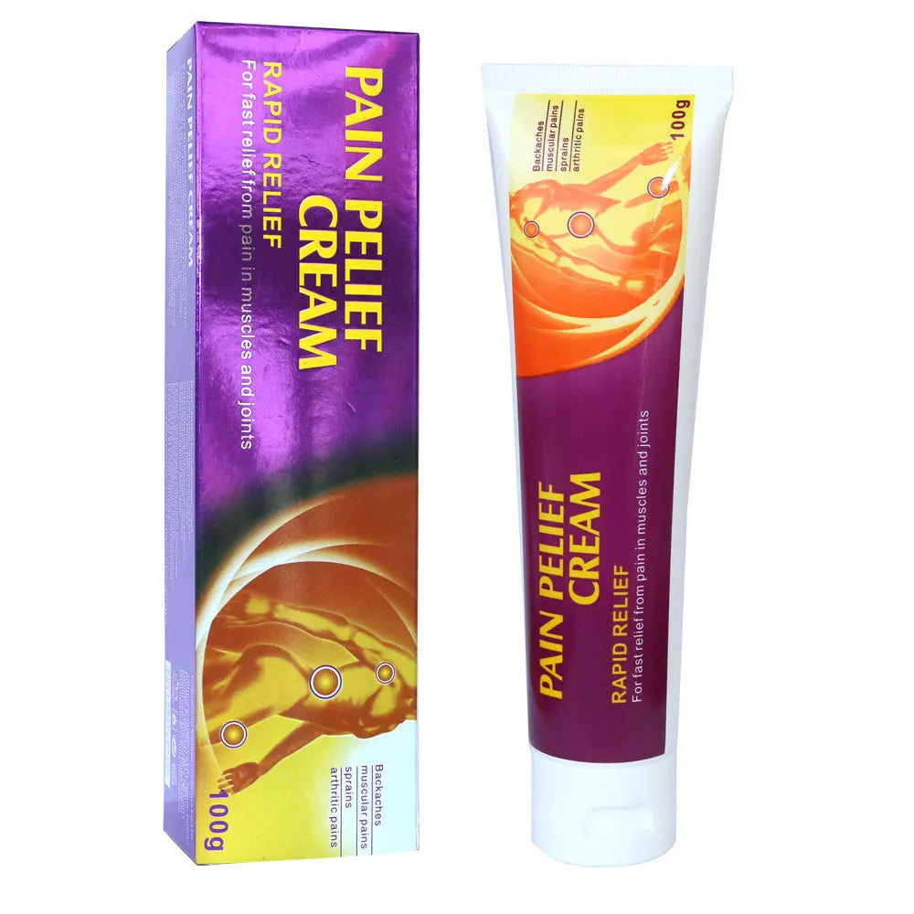 Pain Relief Cream for Rapid Relief Eco-Friendly Home Use 100g Skin Application Relieves Bone Neck Muscle Soreness