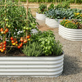 Outdoor Large Planter Box Raised Garden Bed Large Elevated Metal Garden Planter Box for Outdoor Vegetable Flowers Planting