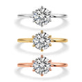 Starsgem Classic Designs 1CTDEF VS VVS IGI Certificate Round  Excellent Cut 10k 14k 18k Gold Lab Grown Diamonds Gold Rings