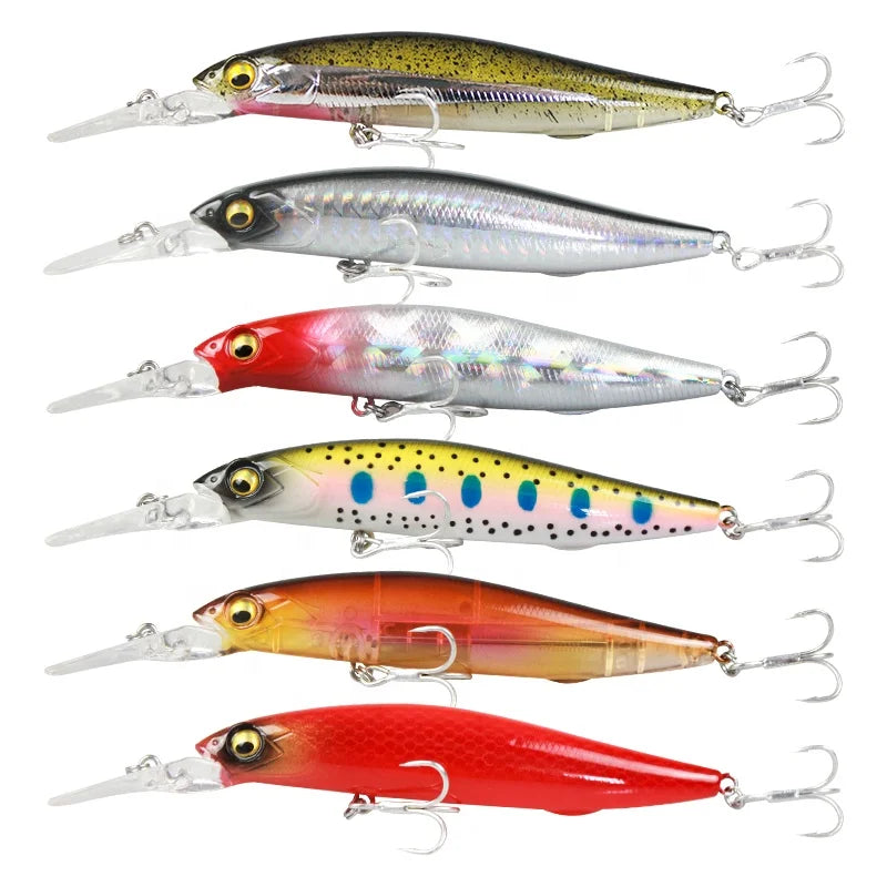 10g/14g Middle Water Current Slowly and Casts a Long Distance Fishing Minnow Black Minnow Lure