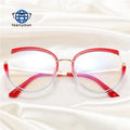 Teenyoun Eyewear Design Gradient Color Tr90 Frame Eyeglasses Young People Cat Eye Anti Blue Light Glasses Eyeglass