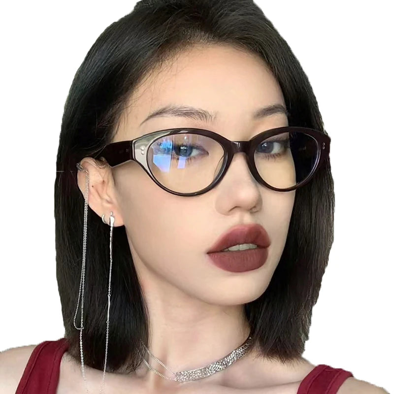 STORY STY3794N Small Frame White Sun Glasses Cat Eye Vintage Women Optical Glasses Custom Sunglasses LOGO