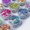 3D Cat Eye Glitter Mix Size Cosmetic Grade Holographic Mermaid Color Shift Glitter for Epoxy Resin Nail Christmas Crafts Tumbler