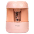 Deli VA100 Pink Fully Automatic Pencil Sharpener for Art Students Electric Pencil Sharpener for Students 60pcs Per Carton Set