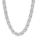 Hot-sale 16mm Infinite Diamond Chian Women Men Rapper Jewelry Iced Out Silver 18K Gold Brass Zircon Link Chain Necklace