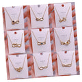 Women's High-End 8-Shaped Geometric Design Clavicle Chain Necklace Wholesale Gold Plated Stainless Steel Accessories