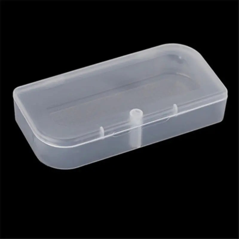 Portable Plastic Transparent With Lid Small Storage Box Collection Container 95mm*43mm*21mm